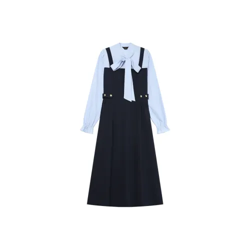 LOUISY AO Long Sleeved Dress Women's Blue