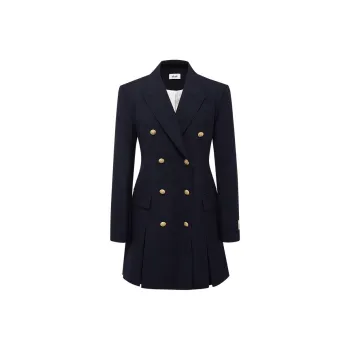 D'zzit Long Sleeved Dress Women's Dark Blue