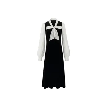 GOELIA Long Sleeved Dress Women's Black