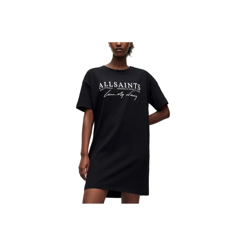 ALLSAINTS Short-Sleeved Dresses Women's Black-0