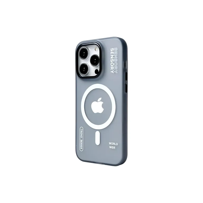 Sopi Acrylic Material Matte Magnetic SENSORY Phone Cases Compatible With IPhone 16/15 Pro Max/Apple 13/14 Pro/Max-3