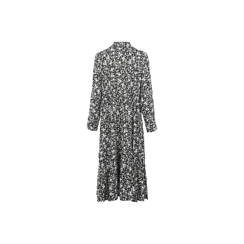 GANNI Long Sleeved Dresses Women's Black-0