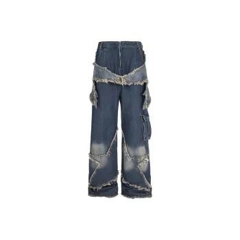 Flowers In Water Jeans Unisex Blue