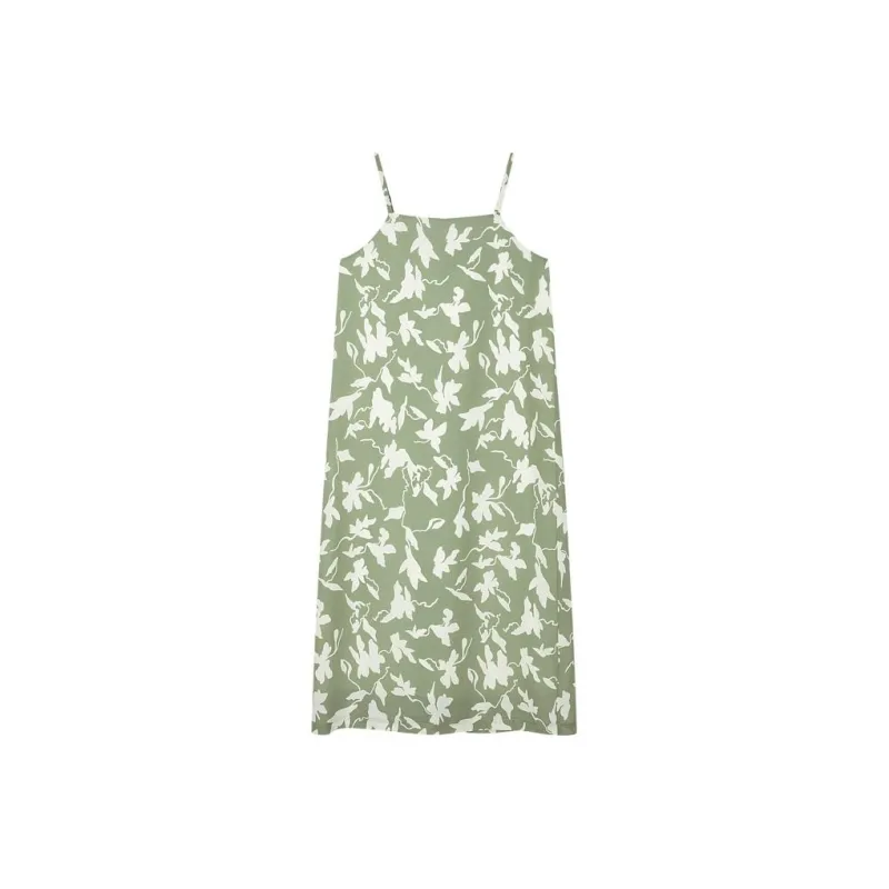 MSLAN Slip Dresses Women's Rockwell Tea Green-0