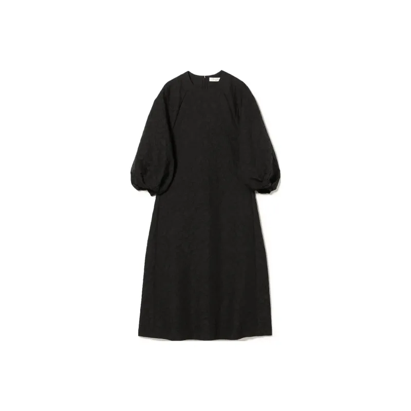 Beams Long Sleeved Dress Women's Black-0