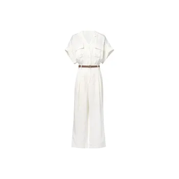 Duffy Fashion Jumpsuit Women's Beige Apricot