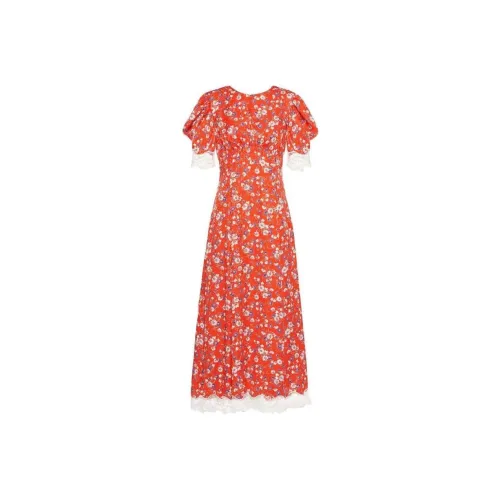 MIU MIU Short Sleeved Dresses Women's Red