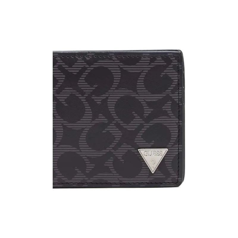 GUESS Artificial Leather Wallet Men's Black-4