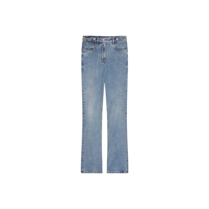 Givenchy Logo Chained Flared Jeans-0