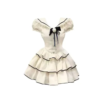 FLIM Short Sleeved Dress Women's White