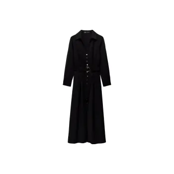 ZARA Long-Sleeved Dresses Women's Black