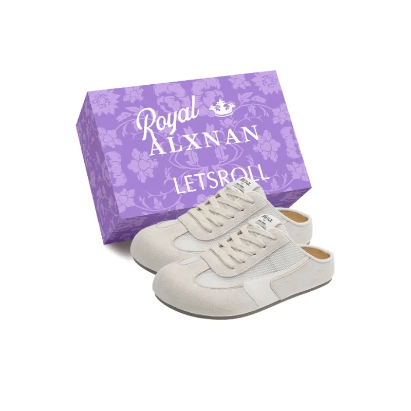 Alxnan Rubber Sole Quiet Closed Toe Slippers Women's-0