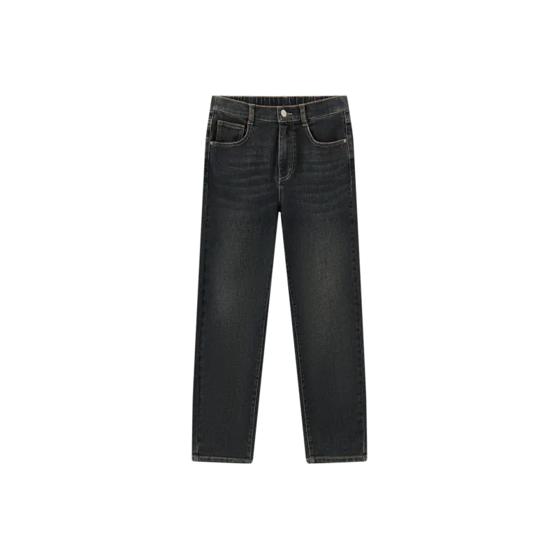 SEM/R Senyou Denim Tapered Pants With Leg Lengthening Fall Jeans Women's-0