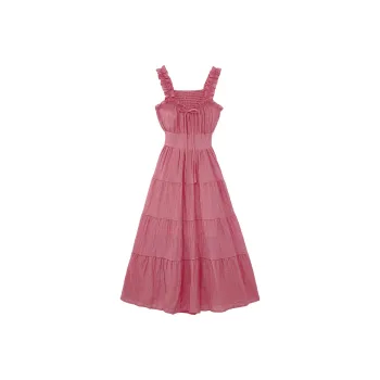 Icicofficial Dress Women's Rose Red