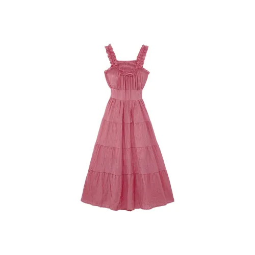 Icicofficial Dress Women's Rose Red