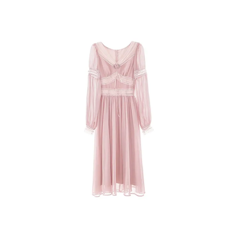 COVT Long-Sleeved Dresses Women's Pink-0