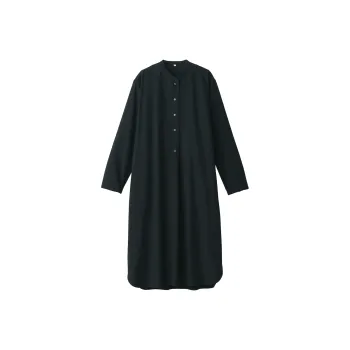 MUJI LABO Series Long-Sleeved Dresses Women's Black