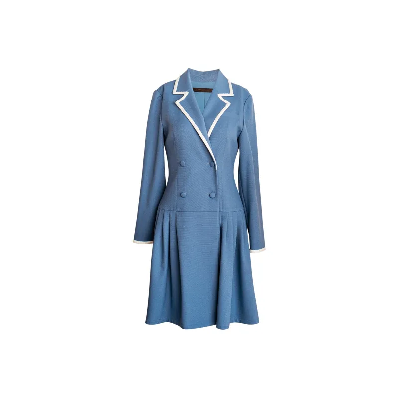 ROEYSHOUSE Long-Sleeved Dresses Women's Blue-0