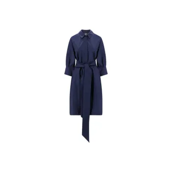 'S MAX MARA SS23 Long-Sleeved Dresses Women's Dark Blue