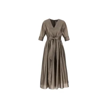 'S MAX MARA Short Sleeved Dress Women's Gray