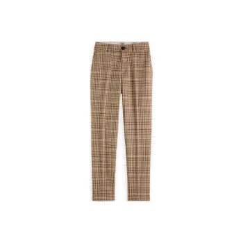 Scotch&Soda Suit Trouser Women's Brown Plaid