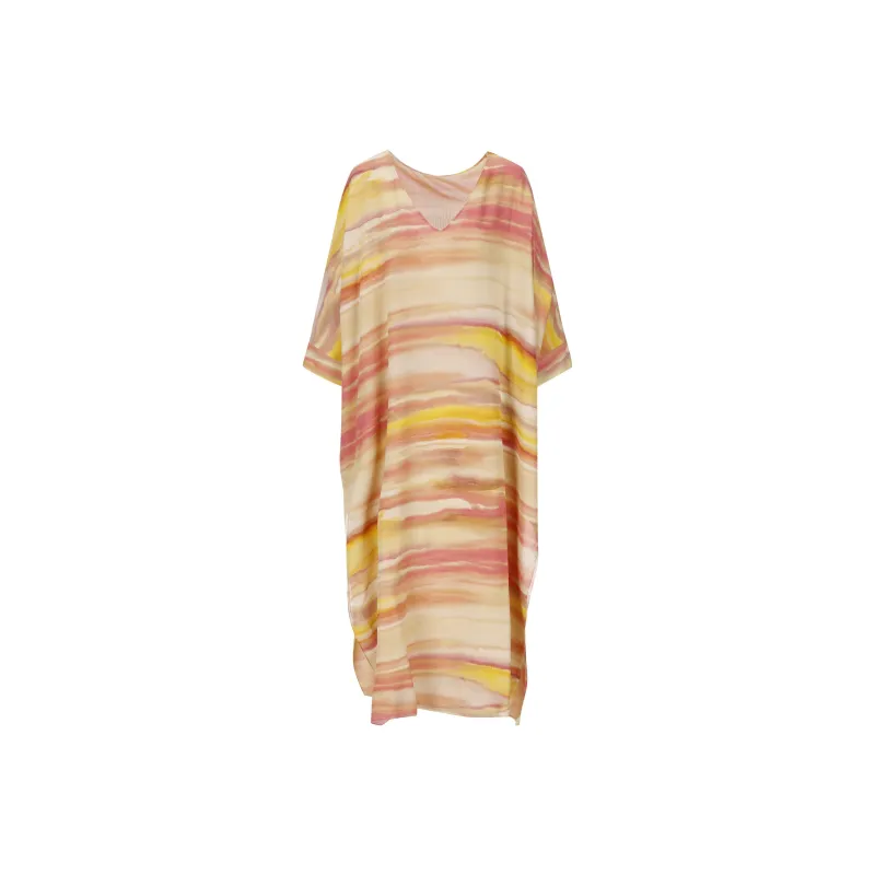 Loro Piana SS23 Long Sleeved Dress Women's Multicolor-0