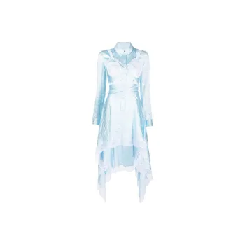 Burberry SS23 Long-Sleeved Dresses Women's Blue