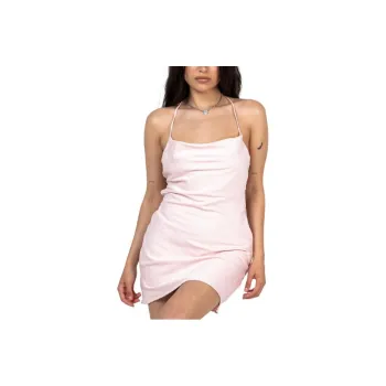 PRINCESS POLLY CELENA MINI DRESS PINK PETITE Slip Dress Women's PINK/Pink