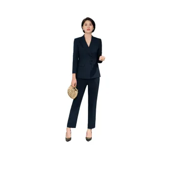 ONE SHALLOW Business Suit Women's Navy Blue