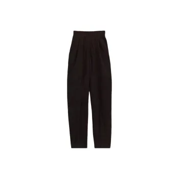 ZARA Leather Pants Women's Dark Brown