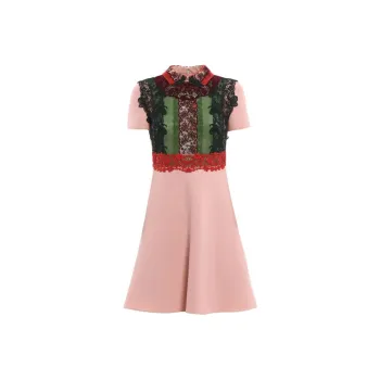 Valentino Short Sleeved Dresses Women's Pink