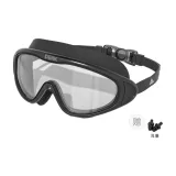 Black Swim Goggles (Transparent Lens)