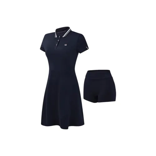 FILA Short Sleeved Dress Women's RD Royal Blue