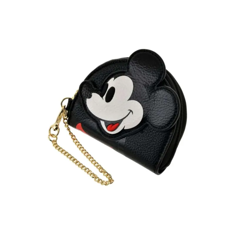 Disney Synthetic Leather Coin Purse Unisex Black-2