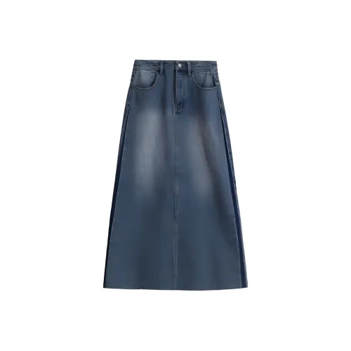 Journey Originals Denim Long Skirts Women's Vintage Blue