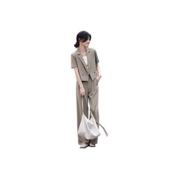 XWI Casual Suit Women's Tea Brown Coffee Color