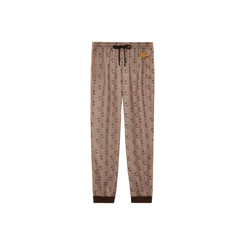 GUCCI x Disney FW22 Knitted Sports Pants Women's Brown-0