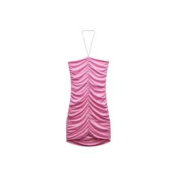 ZARA Slip Dresses Women's Pink