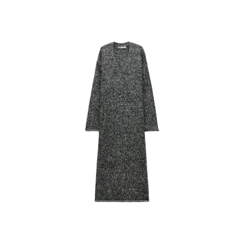 ZARA Long Sleeved Dress Women's Black/White