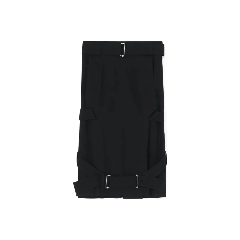 Yohji Yamamoto Denim Long Skirt Women's Black-0