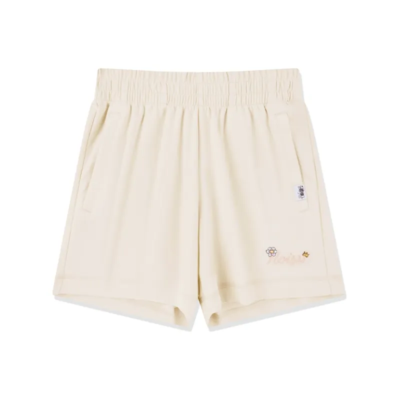 QIAODAN Casual Shorts Women's Cream White-0