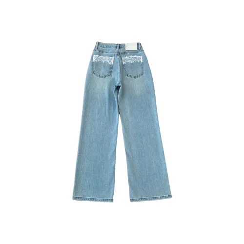 OUBO Jeans Women's Light Blue