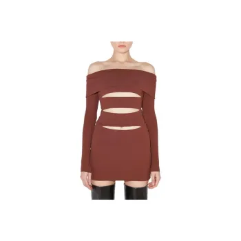 Misbhv Long Sleeved Dresses Women's Brown