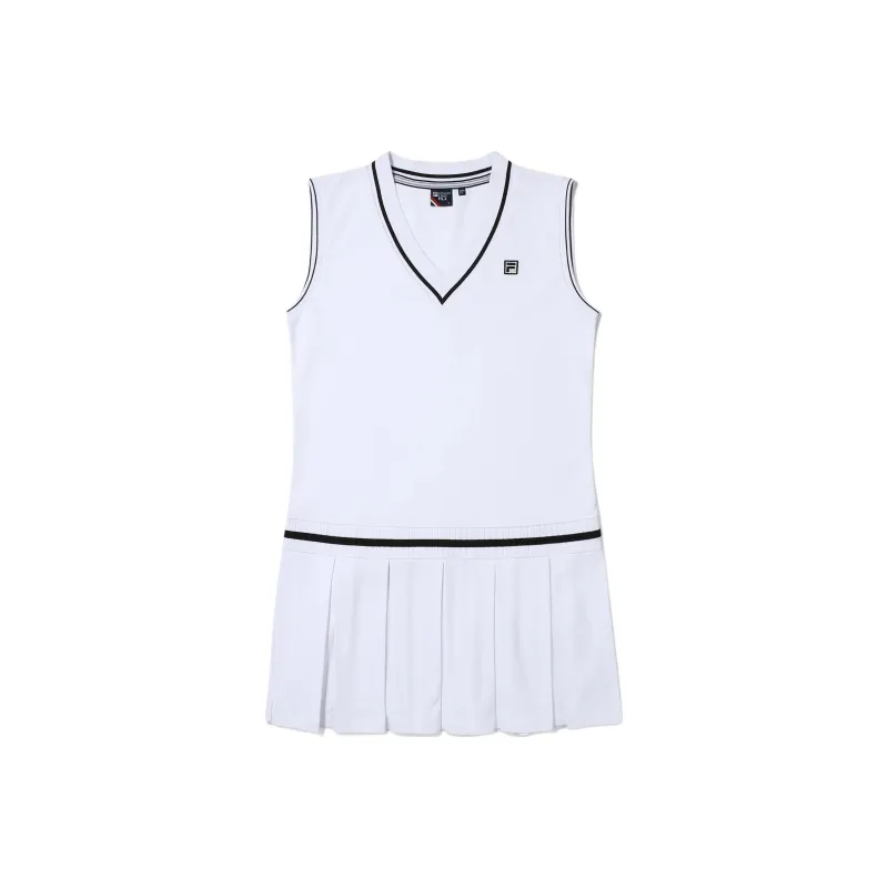 FILA Sleeveless Dress Women's White-0