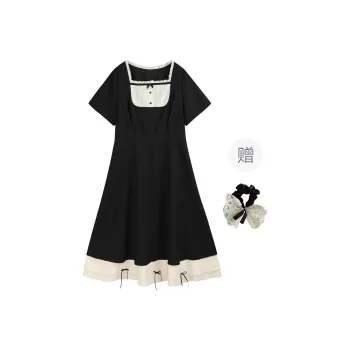 PAVEA Short Sleeved Dress Women's Black