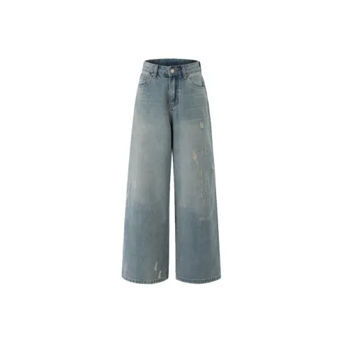 ZAVK Jeans Women's Vintage Old Blue