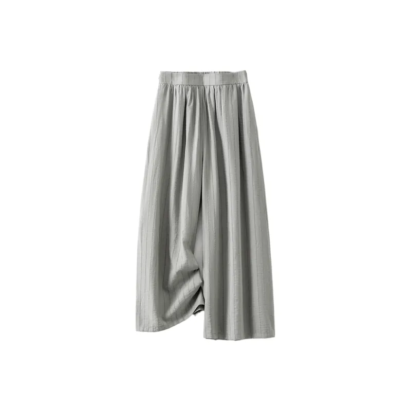 IHIMI Casual Pants Women's Linen Green-0