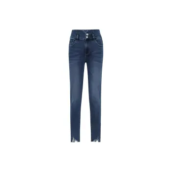 MEIYANG Jeans Women's Light Aqua Blue