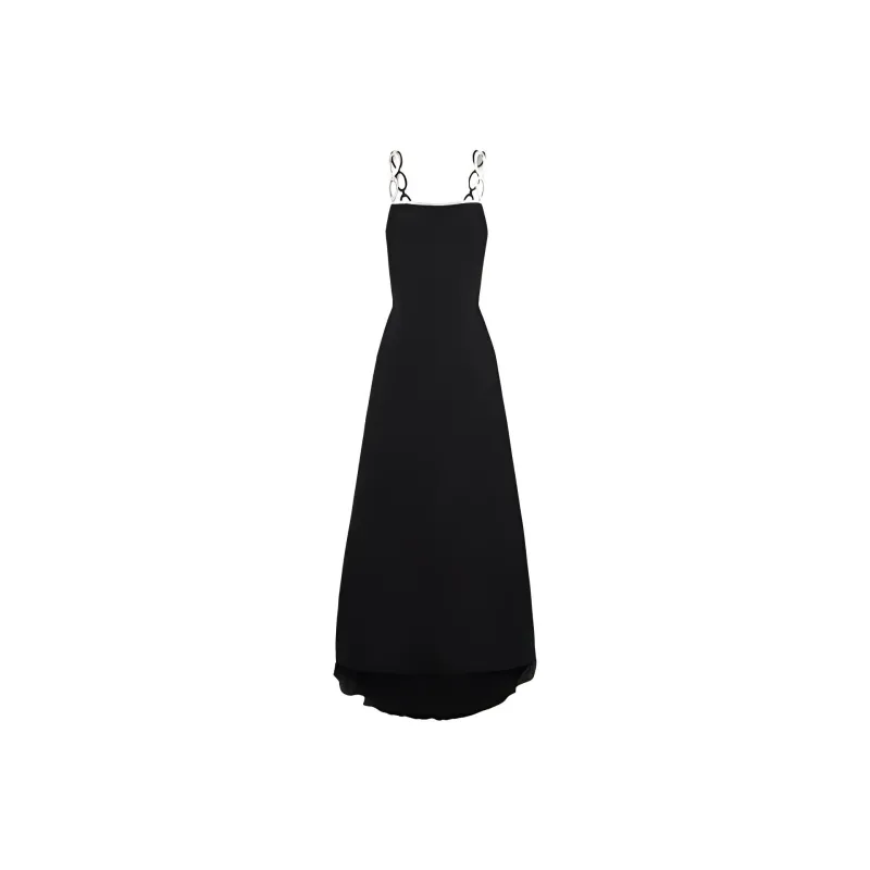 Valentino Slip Dresses Women's Black-0