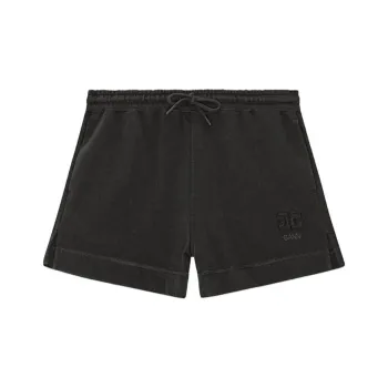 GANNI Logo Embroidered Drawstring Shorts